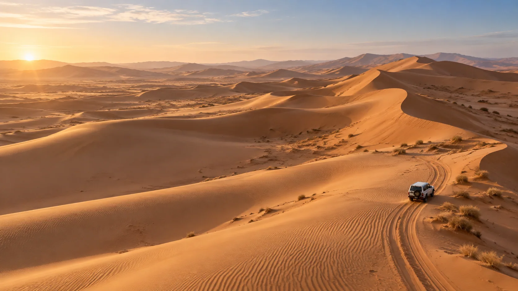 Dunes du Sahara et voyage en 4×4 — visuel d’inspiration